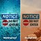 Signmission Do Not Enter Sign, Vinyl Decal, 5in W x 3.5in L, 2PK OS-2PACK-NS-D-35-L-15438 - alternate 5